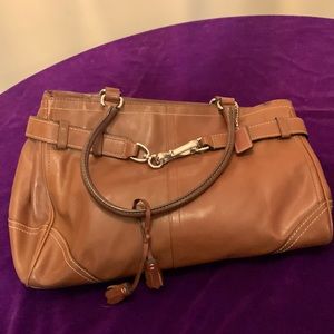 Coach EUC handbag, dark camel colour